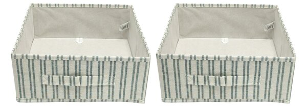 Sinsay - Сгъваеми кутии за съхранение на райета 2 pack - зeлeн