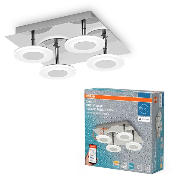 Osram - Димируемо осветително тяло за баня SMART+ WAVE LED/24W/230V IP44 Wi-Fi