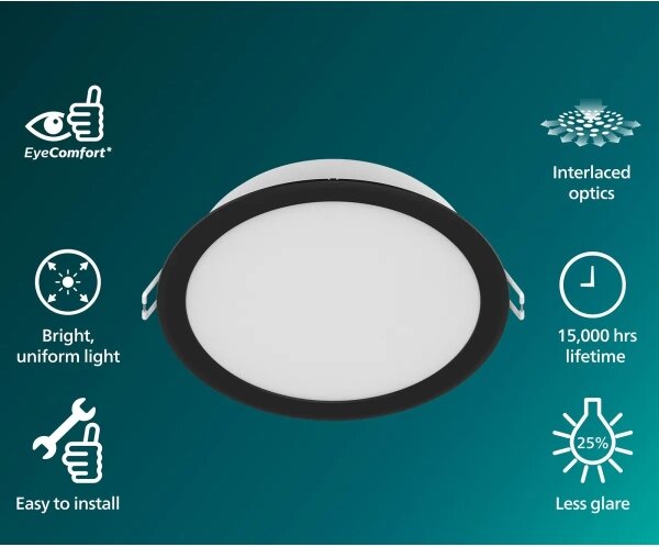 Philips - Вградено LED осветително тяло MESON LED/12,5W/230V 4000K