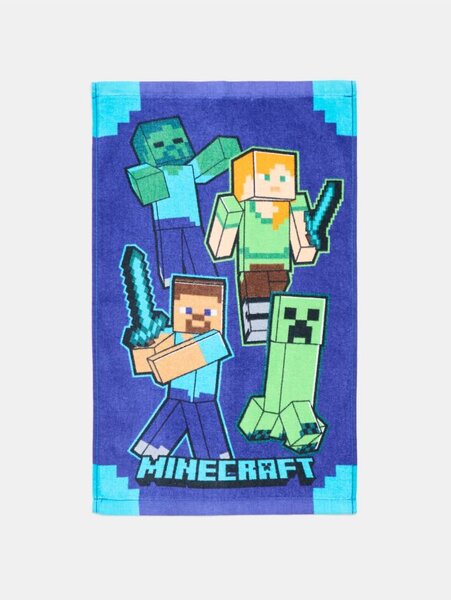 Sinsay - Памучна кърпа Minecraft - cин