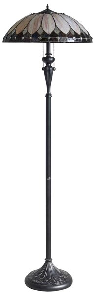 Endon 63972 - Подова лампа Tiffany BROOKLYN 2xE27/60W/230V Ø 50 cm