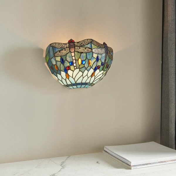 Endon 64102 - Стенно осветително тяло Tiffany DRAGONFLY 1xE14/40W/230V