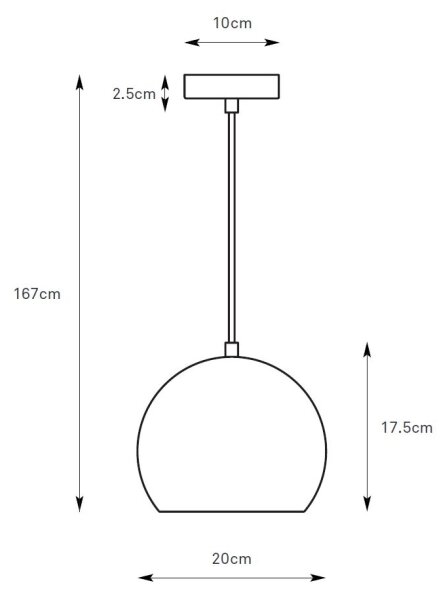 Markslöjd 108990 - Висяща лампа на кабел POP 1xGU10/7W/230V Ø 20 cm кафява
