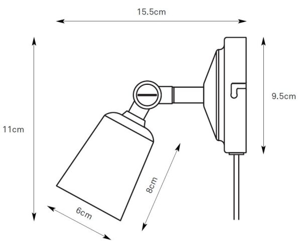 Markslöjd 108978 - Стенно точково осветително тяло TINY 1xGU10/7W/230V месинг