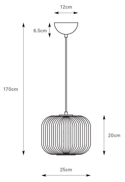 Markslöjd 109008 - Полилей на кабел SOBER 1xE27/40W/230V Ø25 см, матов хром