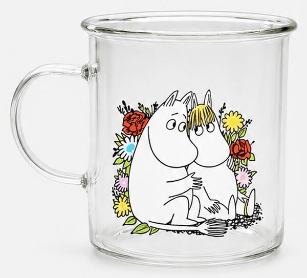 Sinsay - Стъклена чаша с дръжка The Moomins - многоцветен
