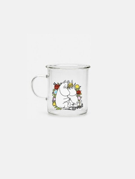 Sinsay - Стъклена чаша с дръжка The Moomins - многоцветен
