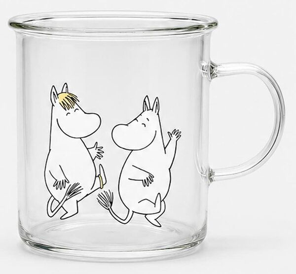 Sinsay - Стъклена чаша с дръжка The Moomins - многоцветен