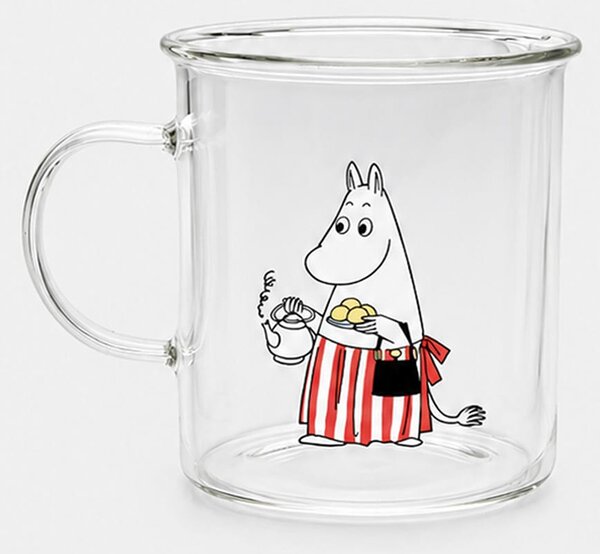 Sinsay - Стъклена чаша с дръжка The Moomins - многоцветен