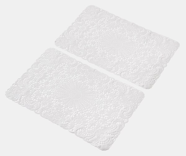 Sinsay - Ажурни подложки за маса 2 pack - бял