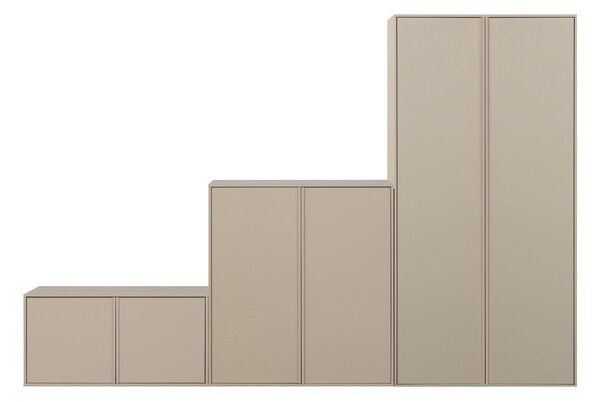 Кремав модулен гардероб от борова дървесина 300x200 cm Daily – vtwonen
