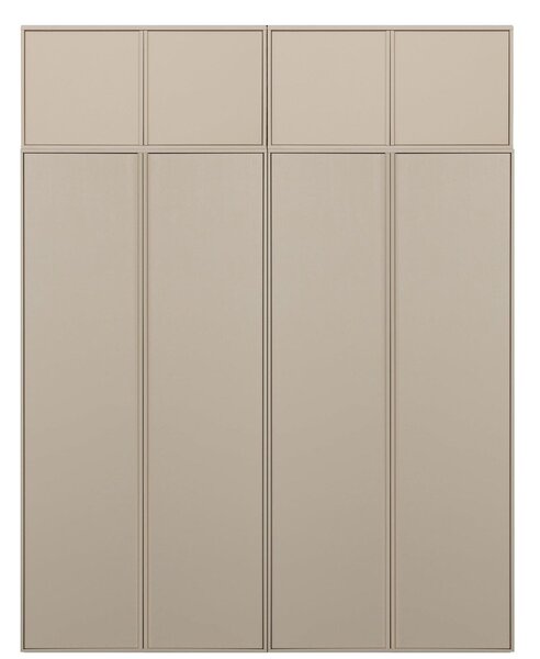 Кремав модулен гардероб от борова дървесина 200x250 cm Daily – vtwonen