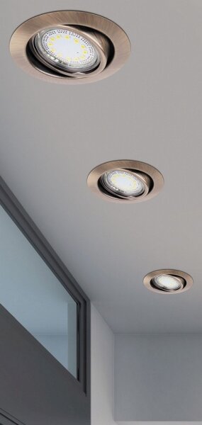 Rabalux 1051 - К-кт 3xLED Лампа за вграждане LITE 3xGU10-LED/3W/230V