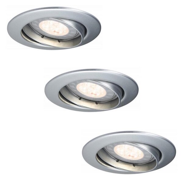 Paulmann 92516 - Комплект 3xLED-GU10/3,5W вградени осветителни тела за баня 230V