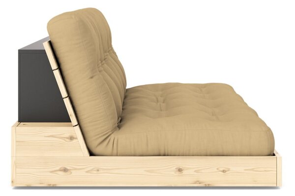 Разтегателен диван в цвят горчица 196 cm Base – Karup Design
