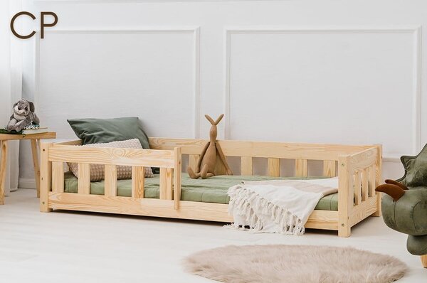 Детско легло от масивен бор в естествен цвят 140x200 cm Mila CP – Adeko