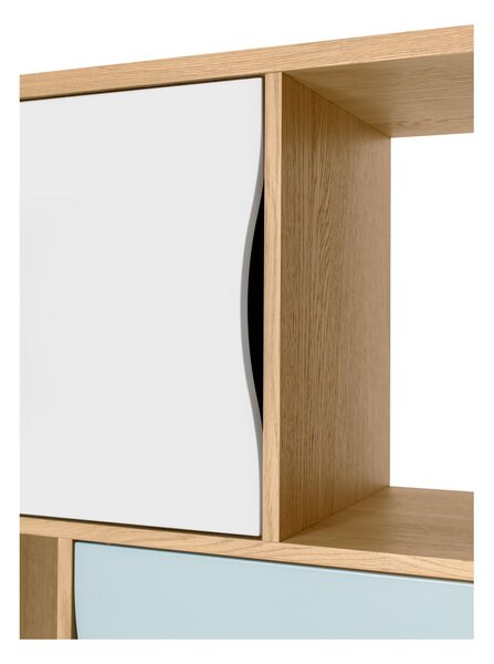 Тюркоазен шкаф за книги 65x191 cm Avon - Woodman