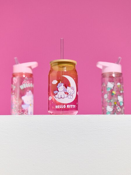 Sinsay - Чаша за многократна употреба със сламка Hello Kitty - многоцветен