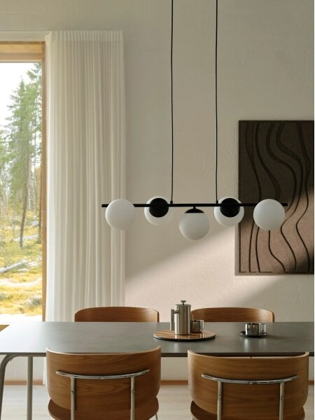 Nordlux - Полилей на кабел LILLY 5xE14/10W/230V черен