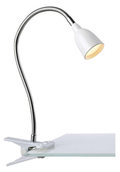 Бяла LED настолна лампа (височина 10,5 cm) Tulip – Markslöjd