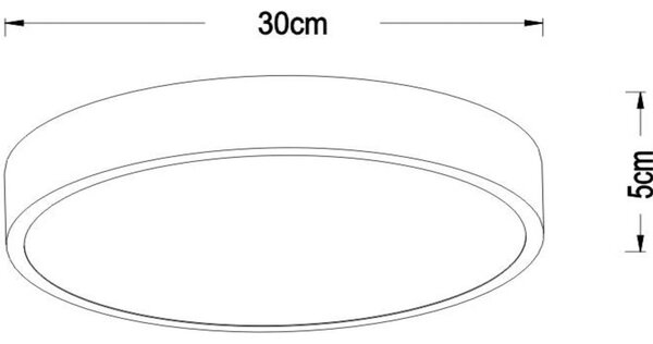 LED осветление за таван Unar, златист мат, Ø 30 cm