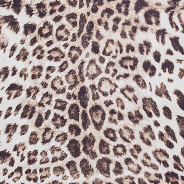 Кафяво-бежов килим 195x155 cm Faux Leopard - Think Rugs