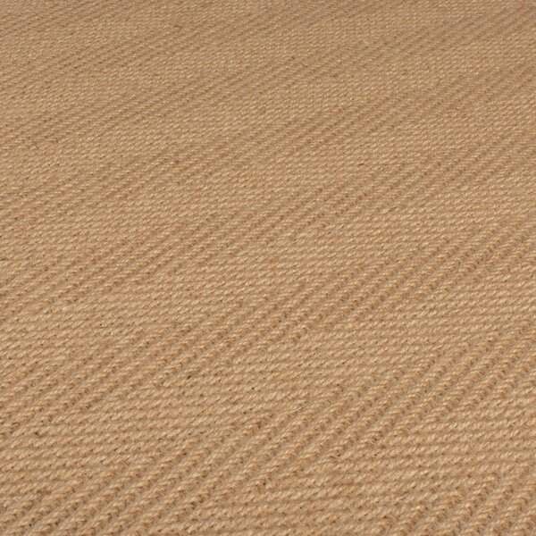 Пътека от юта в естествен цвят 60x800 cm Kira - Flair Rugs