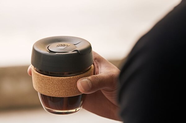 Черно-кафява чаша за път 227 ml Brew Cork Nitro S - KeepCup