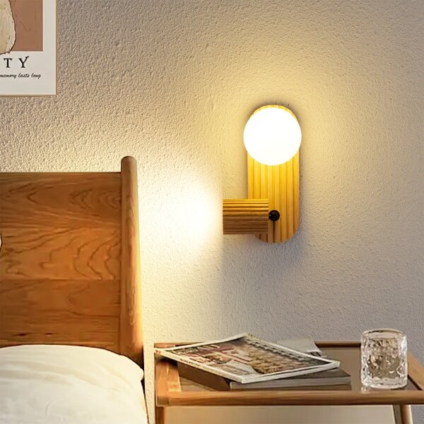 Brilagi - Дървено стенно спот осветително тяло MODERN WOOD 1xG9/5W/230V+1xGU10/8W