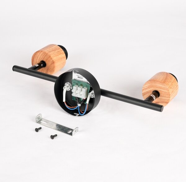 Brilagi - Точково осветително тяло BASKLITE 2xE27/15W/230V дърво/черно