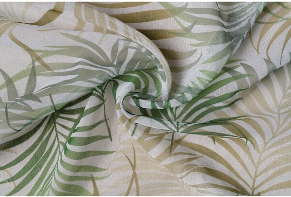 Зелено-бежова завеса 300x260 cm Palmas - Mendola Fabrics