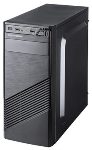 Chassis FC-F61A, ATX, 7 slots, 2 X 5.25", 3 X 3.5" H.D., 2 X 2.5", 1 x USB 3.0, 2 X USB2.0 / 2 x AUDIO /, PSU 550W 12 sm, 20+4pin, 2 x IDE, 3 x SATA, Black