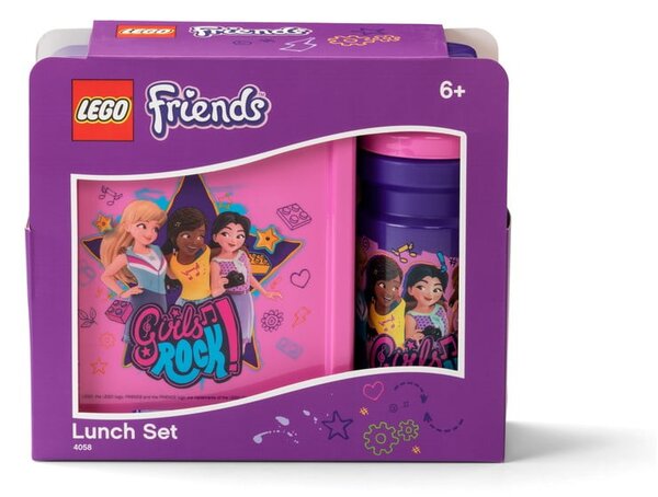 Комплект бутилка за вода и кутия за закуски Friends Girls Rock - LEGO®