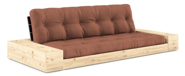 Разтегателен диван в тухлен цвят 244 cm Base – Karup Design