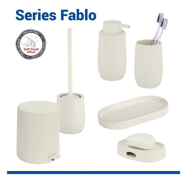 Кремава керамична чаша за четки за зъби Fablo – Wenko