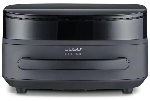 Фритюрник с горещ въздух и фурна за пица Caso AirFry & PizzaChef, 2850W, 6 л, 11 програми, 50-230°C, Таймер, Reminder, До 30 см, Черен