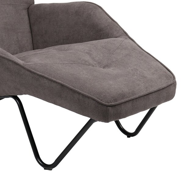 Фотьойл с облегалка за крака Totely Pako Pako World Dark grey 74.5x122x90 cm