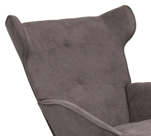 Фотьойл с облегалка за крака Totely Pako Pako World Dark grey 74.5x122x90 cm