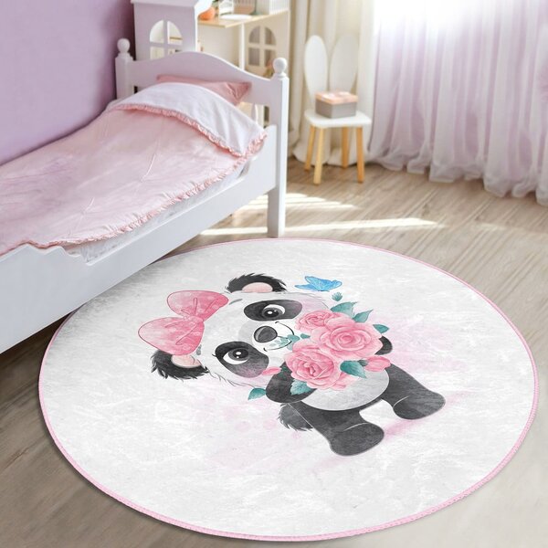 Бял детски килим ø 80 cm Comfort - Mila Home