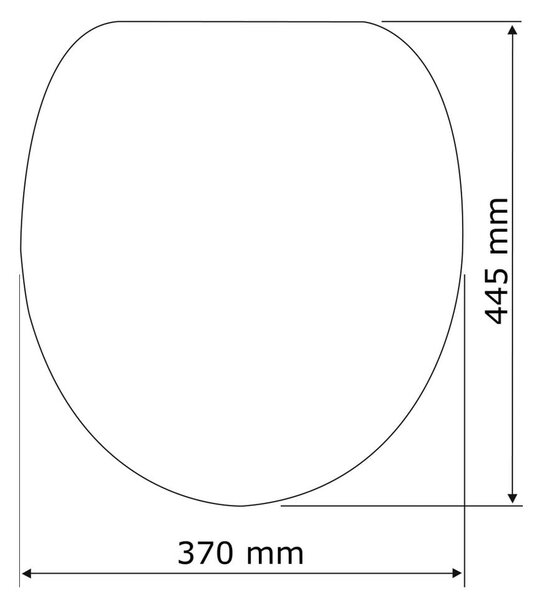 Бяла тоалетна седалка с лесно затваряне , 44,5 x 37 cm Gubbio - Wenko