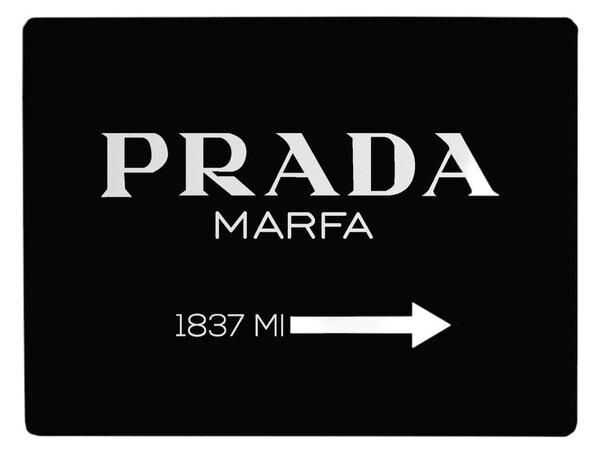 Черна подложка за маса Black Prada - Little Nice Things