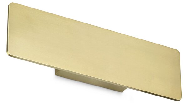 IDEAL LUX Ideal Lux LED стенна лампа Zig Zap, ширина 29 cm, месингов цвят, Злато / месинг, Дневна/трапезария, Алуминий, Модерен