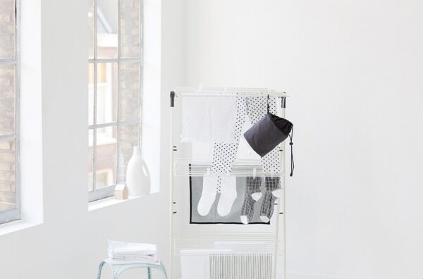 Простор "кула" Brabantia 90300184, 23 м, Лесно сгъване, Регулируем, Бял