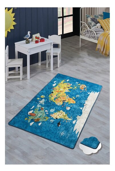 Детски килим , 100 x 160 cm World Map - Conceptum Hypnose