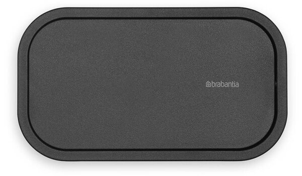 Кошче за отпадъци за баня Brabantia MindSet 1005688, Минерално покритие, Люлеещ се капак, Тъмносив