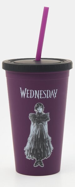 Sinsay - Чаша за многократна употреба със сламка Wednesday - многоцветен
