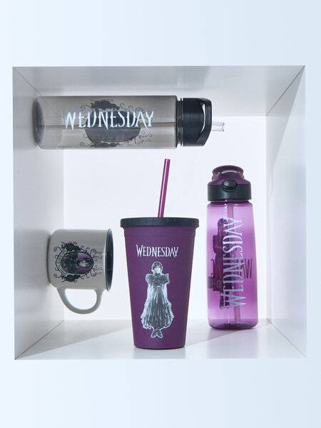 Sinsay - Чаша за многократна употреба със сламка Wednesday - многоцветен