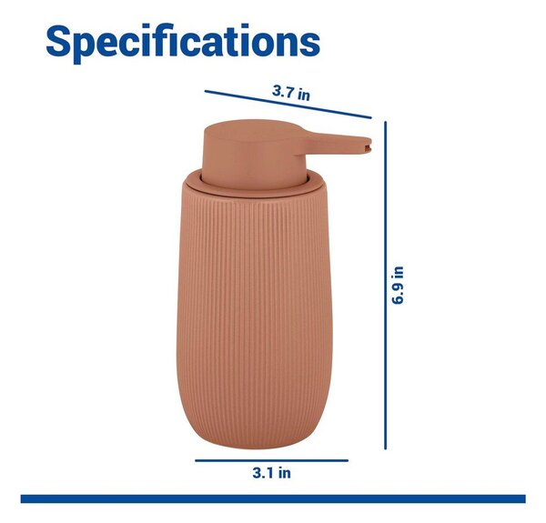 Кафяв пластмасов диспенсер за сапун 400 ml Fablo – Wenko