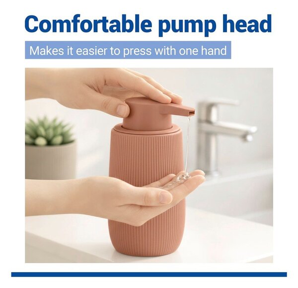 Кафяв пластмасов диспенсер за сапун 400 ml Fablo – Wenko