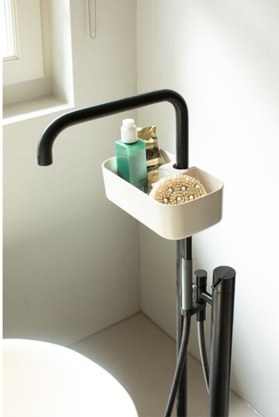 Органайзер за душ Brabantia ReNew 1006272, 7.5х13.3х24.4 см, Дъно с отвори за вода, Устойчивост на корозия, Бежов
